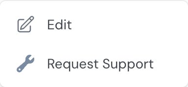request support menu