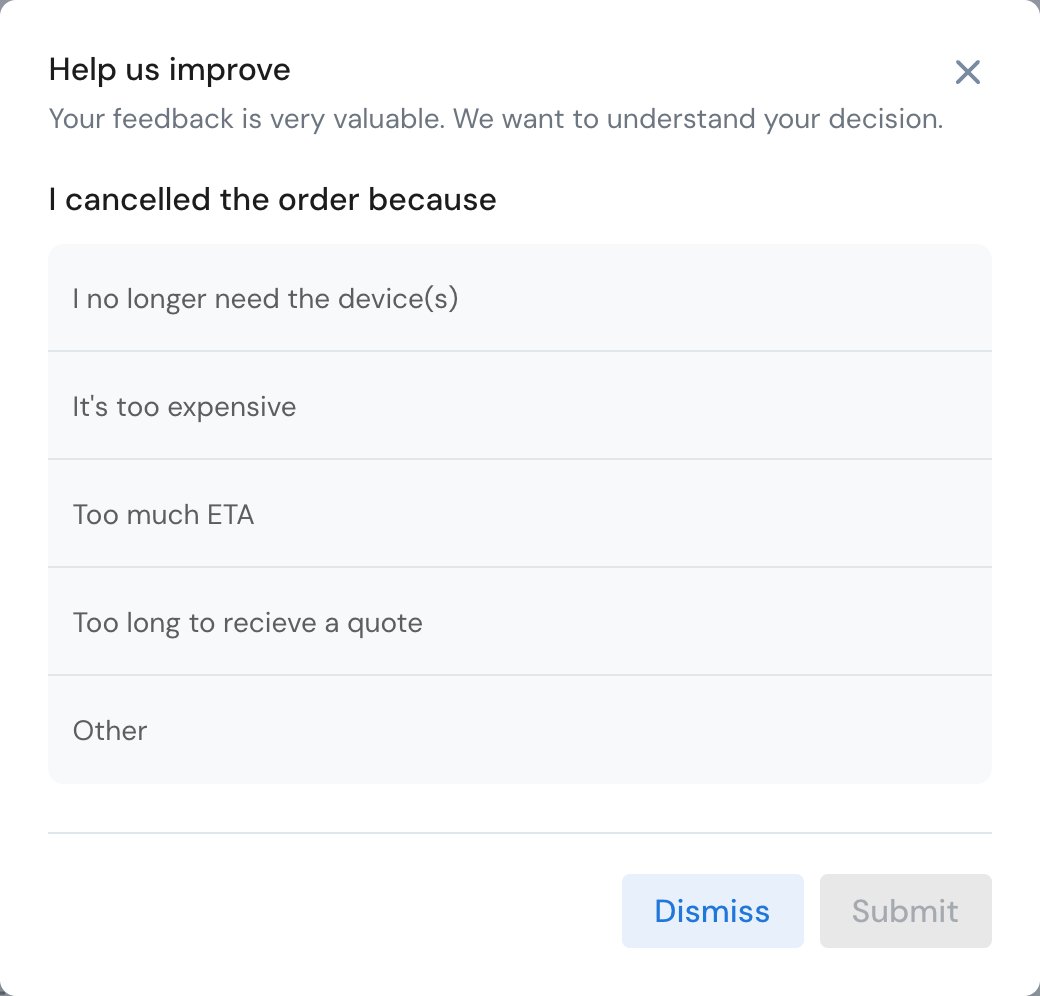 cancel order