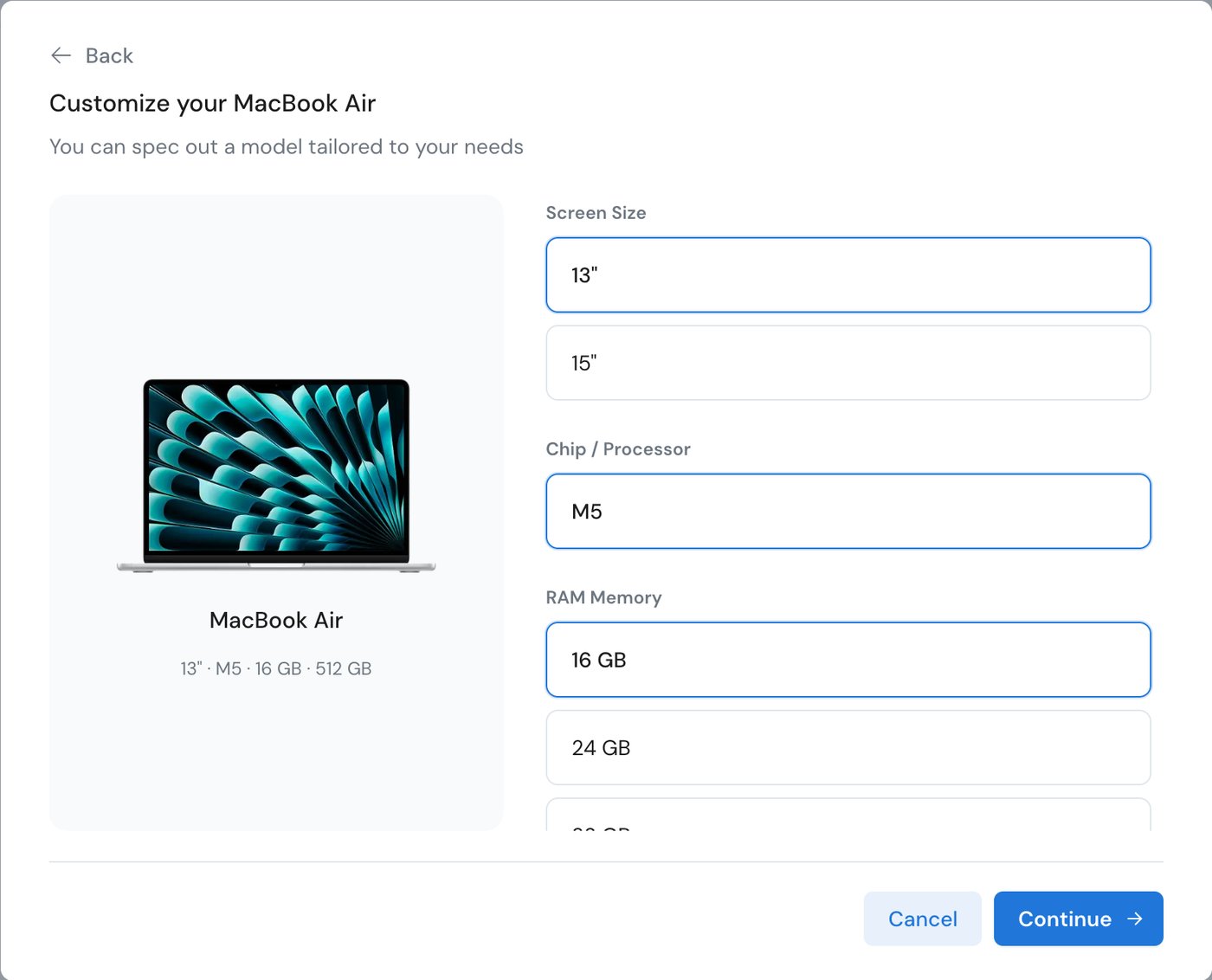 mac configurator