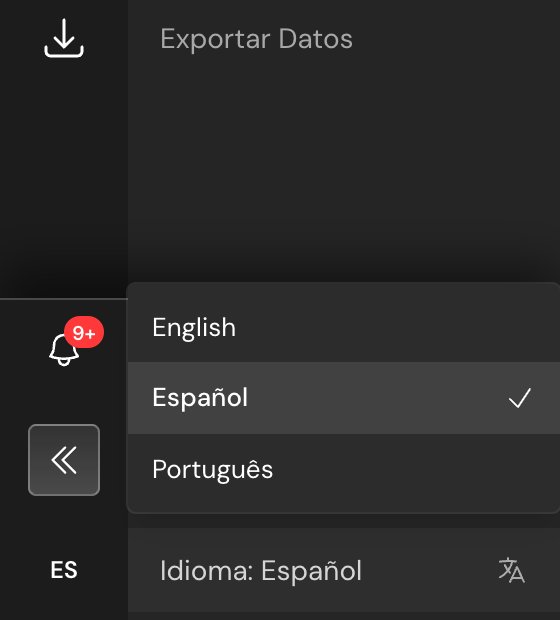 language menu