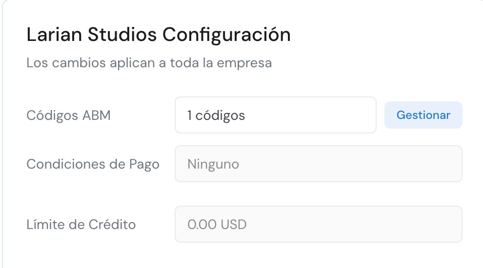 preferences company settings