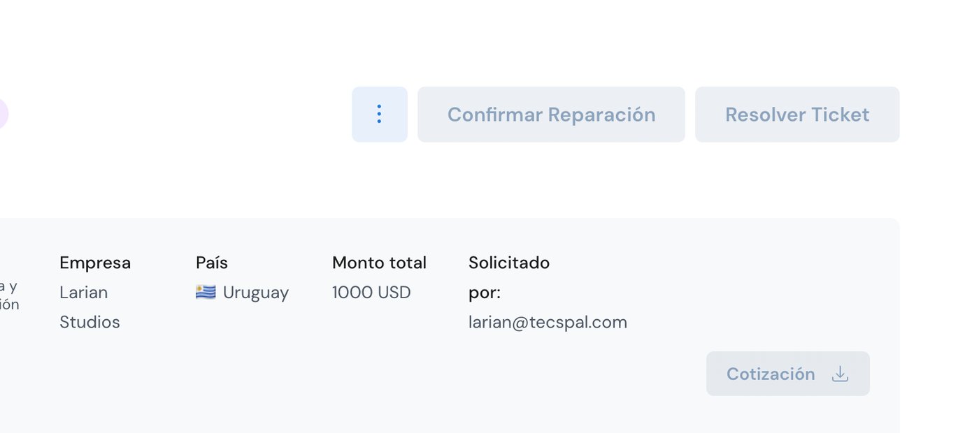 ticket actions
