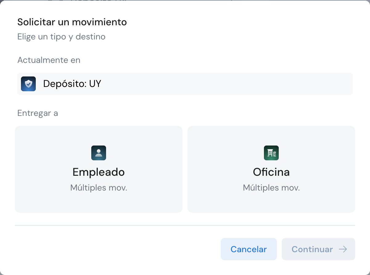 request movement from storage