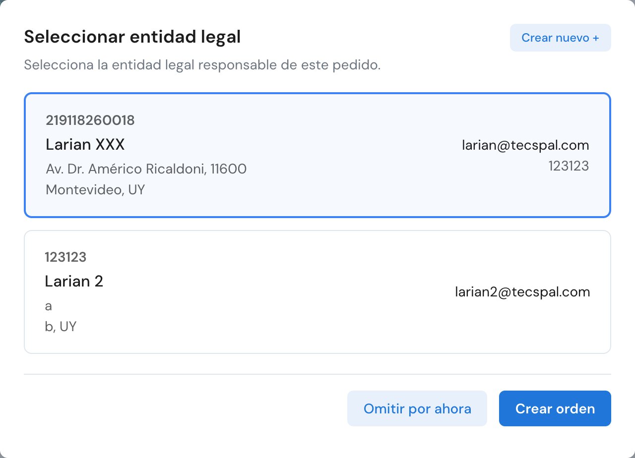 select legal entity